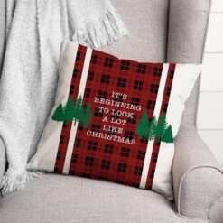 Beginning To Look Like Xmas 18x18 Throw Pillow -Michaels Store D518278S 2