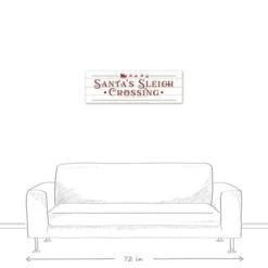 Santas Sleigh Crossing Wood 36x12 Canvas Wall Art 10 Santas Sleigh Crossing Wood 36x12 Canvas Wall Art -Michaels Store D518282S 4