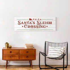 Santas Sleigh Crossing Wood 36x12 Canvas Wall Art 11 Santas Sleigh Crossing Wood 36x12 Canvas Wall Art -Michaels Store D518282S 5