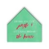 Bring On Jingle And Rock 12x12 House Shaped Canvas