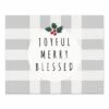 Joyful Merry Blessed 10x8 Tabletop Canvas