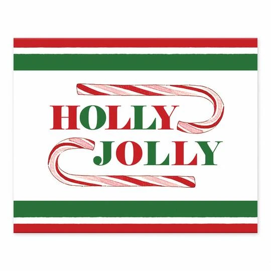 Holly Jolly Candy Cane 10x8 Tabletop Canvas 1 Holly Jolly Candy Cane 10x8 Tabletop Canvas
