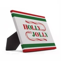 Holly Jolly Candy Cane 10x8 Tabletop Canvas 5 Holly Jolly Candy Cane 10x8 Tabletop Canvas -Michaels Store D518293S 2