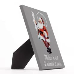 Santa Checking It Twice 8x10 Tabletop Canvas -Michaels Store D518295S 2