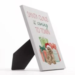 Santa Is Coming To Town 8x10 Tabletop Canvas -Michaels Store D518297S 2