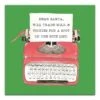 Christmas Typewriter Canvas Wall Art