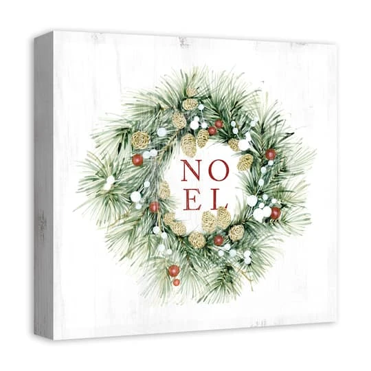 Christmas Wreath Noel Canvas Wall Art 3 Christmas Wreath Noel Canvas Wall Art - Image 3