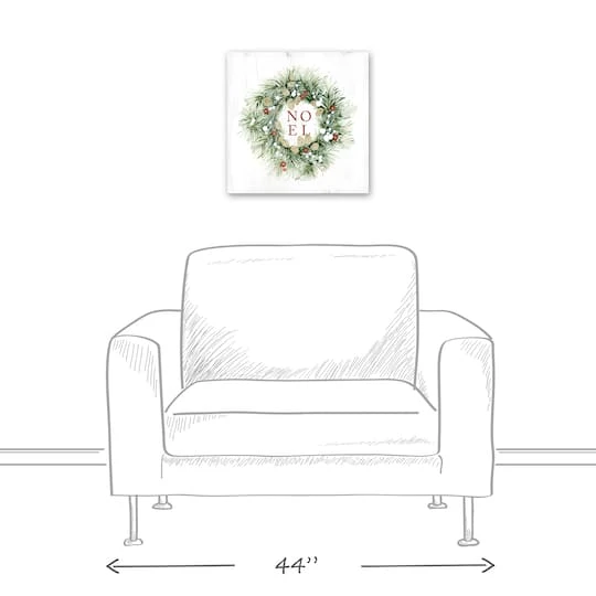 Christmas Wreath Noel Canvas Wall Art 5 Christmas Wreath Noel Canvas Wall Art - Image 5