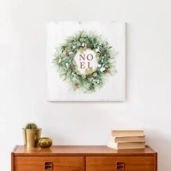 Christmas Wreath Noel Canvas Wall Art 11 Christmas Wreath Noel Canvas Wall Art -Michaels Store D518302S 5