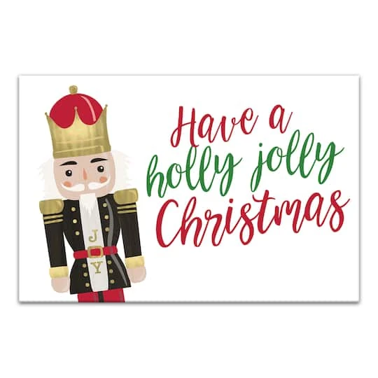 Holly Jolly Nutcracker 18x12 Canvas Wall Art 2 Holly Jolly Nutcracker 18x12 Canvas Wall Art - Image 2