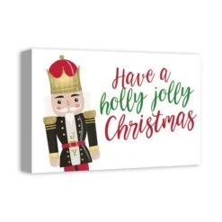 Holly Jolly Nutcracker 18x12 Canvas Wall Art 8 Holly Jolly Nutcracker 18x12 Canvas Wall Art -Michaels Store D518303S 2