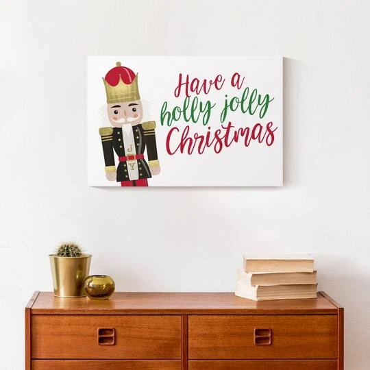Holly Jolly Nutcracker 18x12 Canvas Wall Art 6 Holly Jolly Nutcracker 18x12 Canvas Wall Art - Image 6