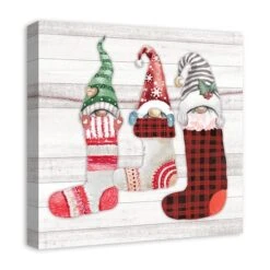 Gnome Stockings 20x20 Canvas Wall Art 8 Gnome Stockings 20x20 Canvas Wall Art -Michaels Store D518313S 2
