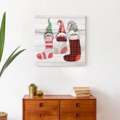Gnome Stockings 20x20 Canvas Wall Art 11 Gnome Stockings 20x20 Canvas Wall Art -Michaels Store D518313S 5