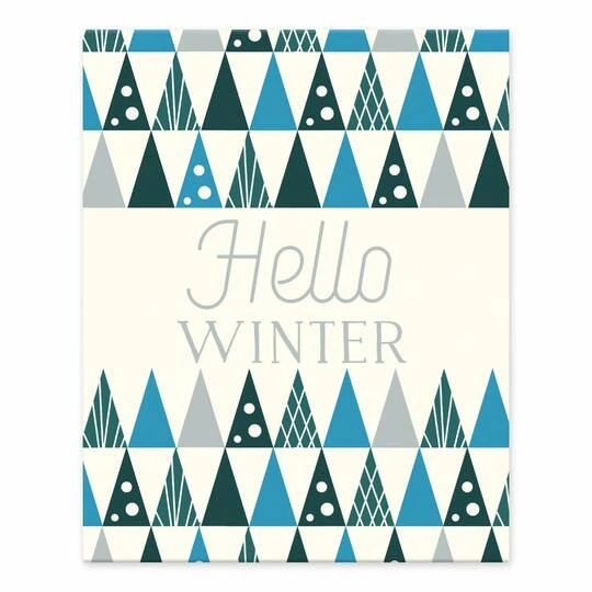 Mod Cool Tree Pattern Hello Winter 8x10 Tabletop Canvas 1 Mod Cool Tree Pattern Hello Winter 8x10 Tabletop Canvas