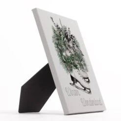 Skates Wreath Winter Wonderland 8x10 Tabletop Canvas -Michaels Store D518323S 2