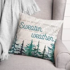 Sweater Weather Trees18x18 Throw Pillow -Michaels Store D518358S 2