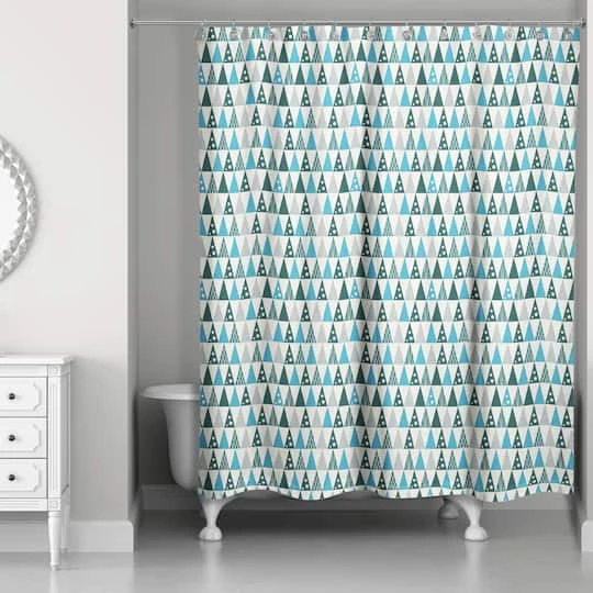 Cool Tree Pattern Shower Curtain 3 Cool Tree Pattern Shower Curtain - Image 3