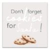 Christmas Cookies Santa Canvas Wall Art