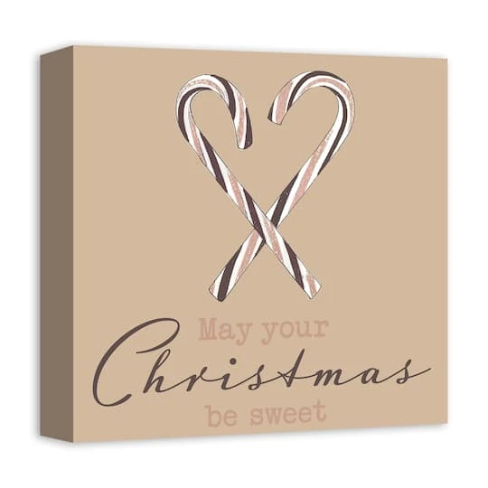 Sweet Christmas Candy Cane Canvas Wall Art 3 Sweet Christmas Candy Cane Canvas Wall Art - Image 3