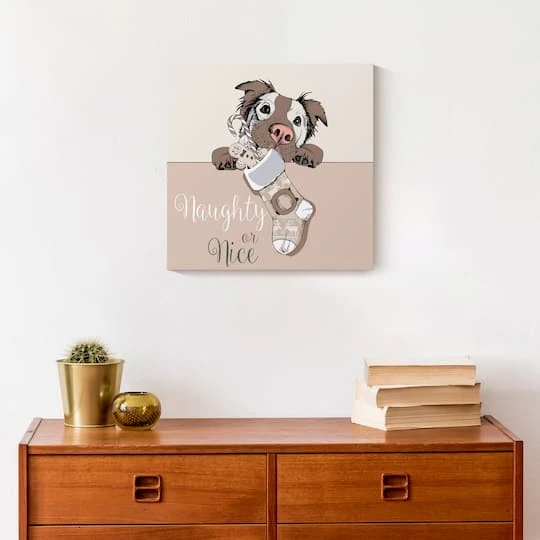 Christmas Dog Canvas Wall Art 5 Christmas Dog Canvas Wall Art - Image 5