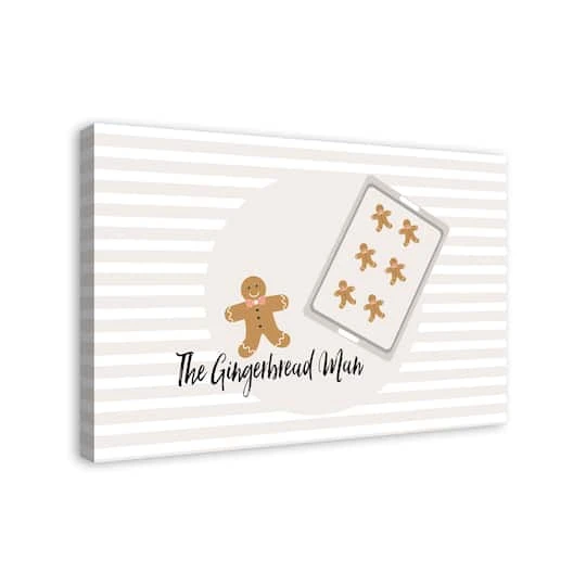 The Gingerbread Man 24x36 Canvas Wall Art 3 The Gingerbread Man 24x36 Canvas Wall Art - Image 3