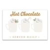 Hot Chocolate Served Daily 30x20 Canvas Wall Art