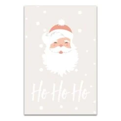 Ho Ho Ho Santa 20x30 Canvas Wall Art