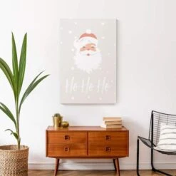 Ho Ho Ho Santa 20x30 Canvas Wall Art -Michaels Store D518460S 4