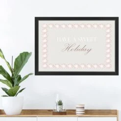 30" Sweet Holiday Peppermint Black Framed Print Wall Art -Michaels Store D518466S 2