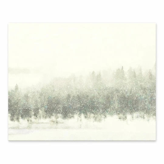 Let It Snow Tree Line 10x8 Tabletop Canvas 2 Let It Snow Tree Line 10x8 Tabletop Canvas - Image 2