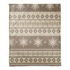 Neutral Christmas Sweater Coral Fleece Blanket