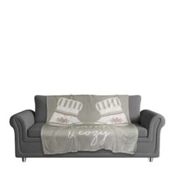 Warm And Cozy Mittens 50x60 Coral Fleece Blanket -Michaels Store D518501S 3