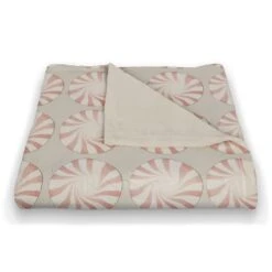 Peppermint Candy 50x60 Coral Fleece Blanket -Michaels Store D518502S 2