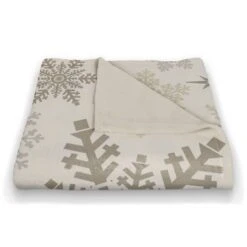 Snowflake Pattern 50x60 Coral Fleece Blanket -Michaels Store D518503S 2