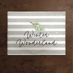 Winter Wonderland 18x14 Poly Twill Placemat -Michaels Store D518516S 2
