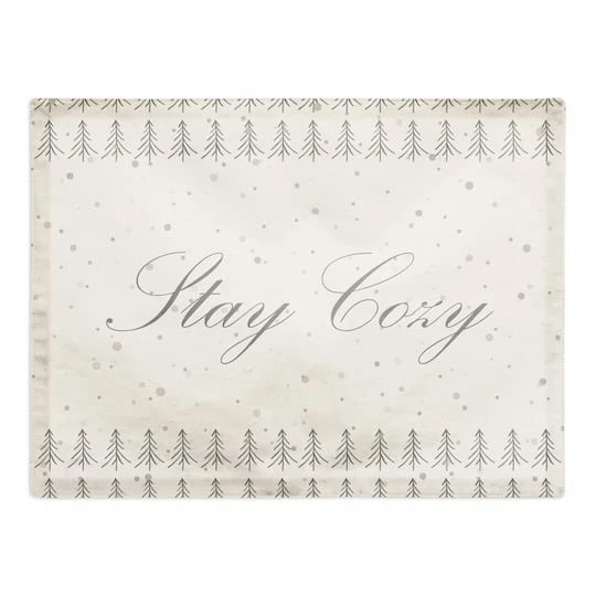 Tree Stay Cozy 18x14 Poly Twill Placemat 2 Tree Stay Cozy 18x14 Poly Twill Placemat - Image 2