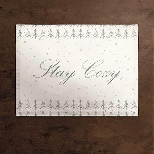 Tree Stay Cozy 18x14 Poly Twill Placemat 3 Tree Stay Cozy 18x14 Poly Twill Placemat - Image 3