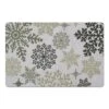 Snowflake Pattern 27x18 Floor Mat