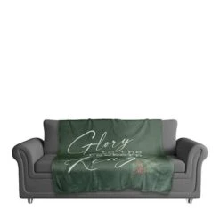 Glory To Newborn King 50x60 Sherpa Fleece Blanket -Michaels Store D518544S 3