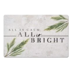 All Is Bright 27x18 Floor Mat