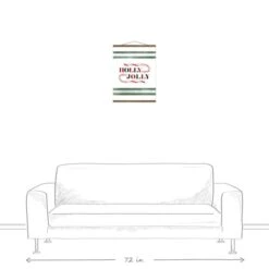 Holly Jolly Candy 16x20 Teak Hanging Canvas -Michaels Store D518549S 3