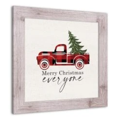 Christmas Truck Western White Framed Print 6 Christmas Truck Western White Framed Print -Michaels Store D518554S 2