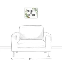 Merry And Bright 14x11 Canvas Wall Art -Michaels Store D518556S 5