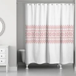 Knit Snowflakes Shower Curtain -Michaels Store D518568S 2