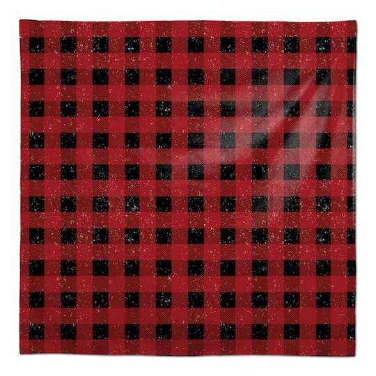 Red Black Buffalo Check 58x58 Tablecloth 1 Red Black Buffalo Check 58x58 Tablecloth