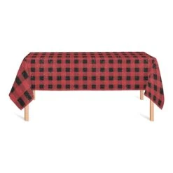 Red Black Buffalo Check 58x102 Tablecloth -Michaels Store D518583S 2