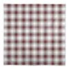 Red Gray Plaid 58x58 Tablecloth