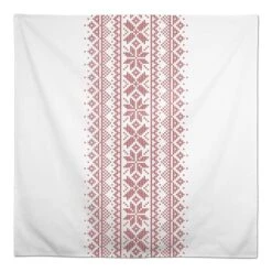 Knit Snowflakes 58x58 Tablecloth