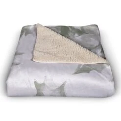 Holly Berry Leaves 50x60 Sherpa Fleece Blanket 6 Holly Berry Leaves 50x60 Sherpa Fleece Blanket -Michaels Store D518596S 2